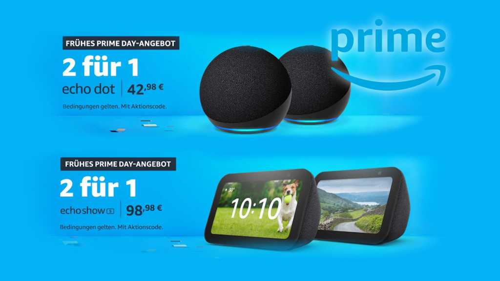 Image: Starke 2-fÃ¼r-1-Deals bei Amazon: Echo Dot und Echo Show 5 zum Hammerpreis