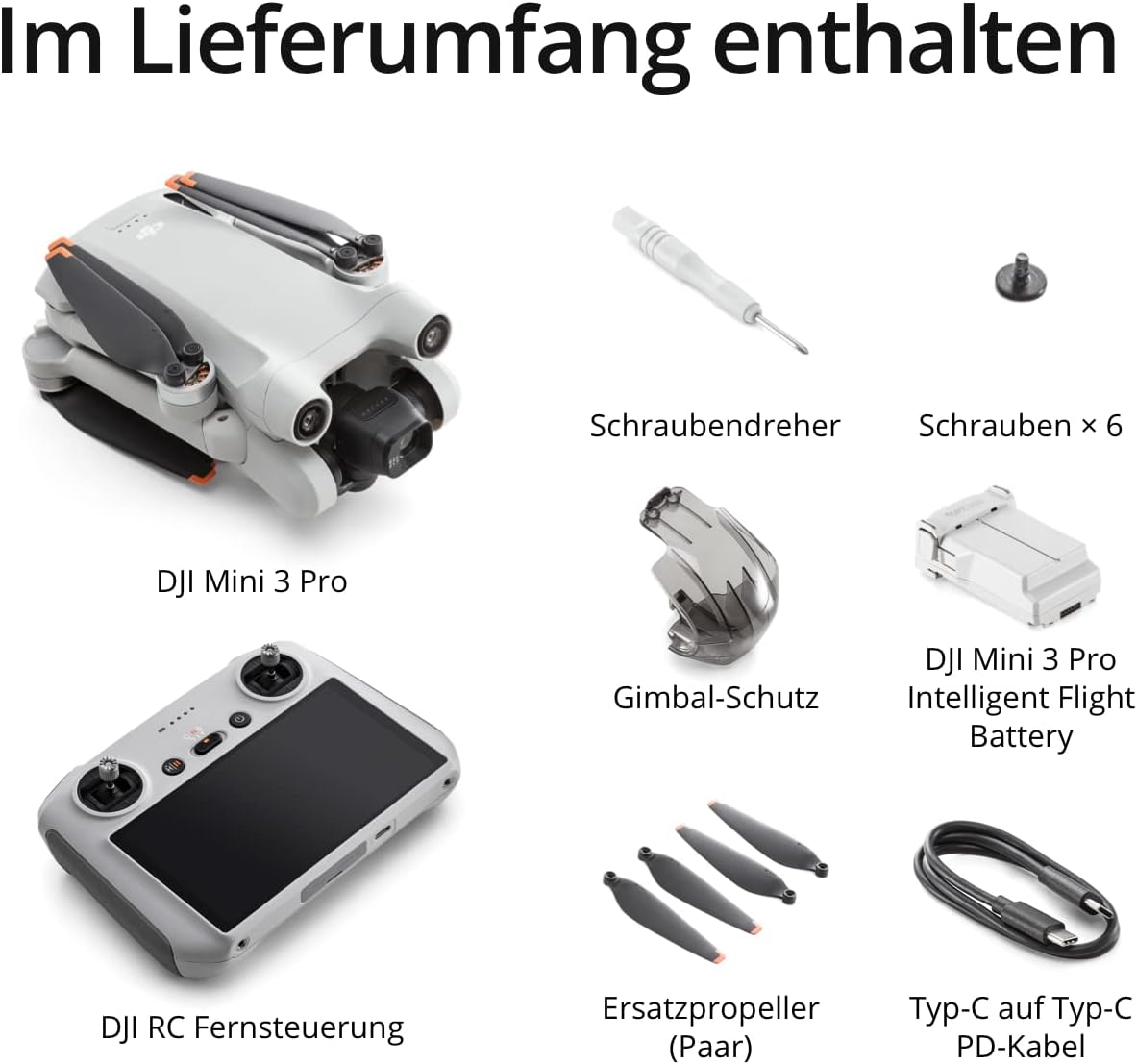 DJI Mini 3 Pro (DJI Smart RC Version) inkl. Care Refresh 1-Jahres-Schutzpaket