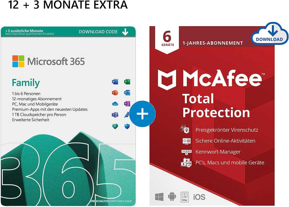 Microsoft 365 Family + McAfee