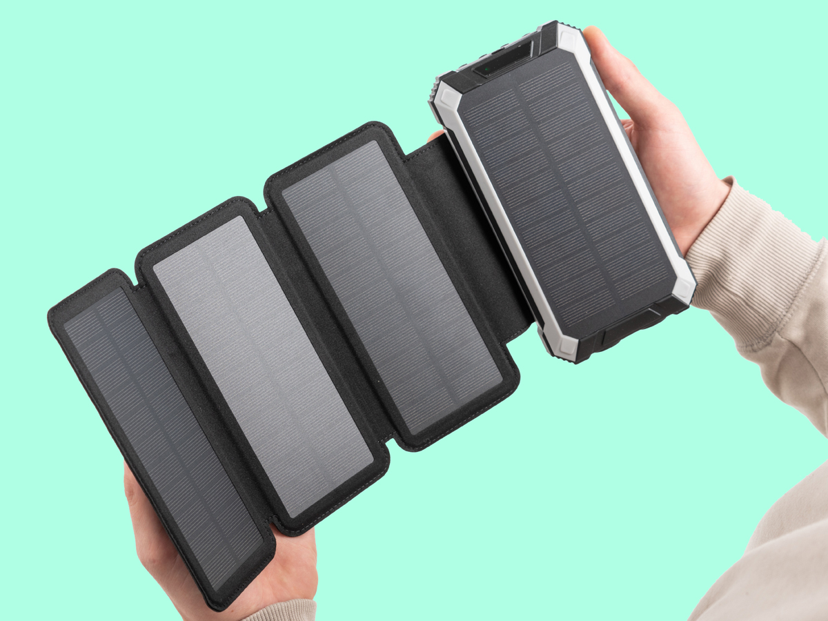 Vooni Powerbank med solceller 20 000 mAh