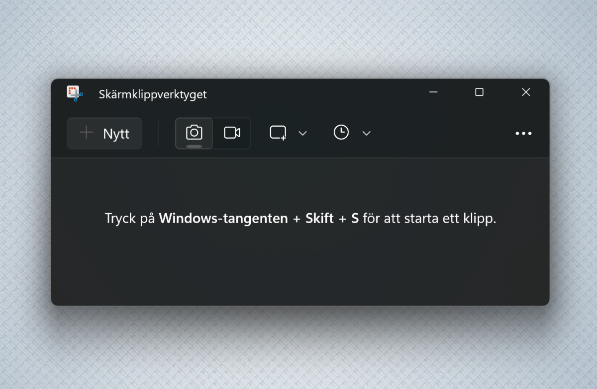 Skärmklippverktyget Windows 11