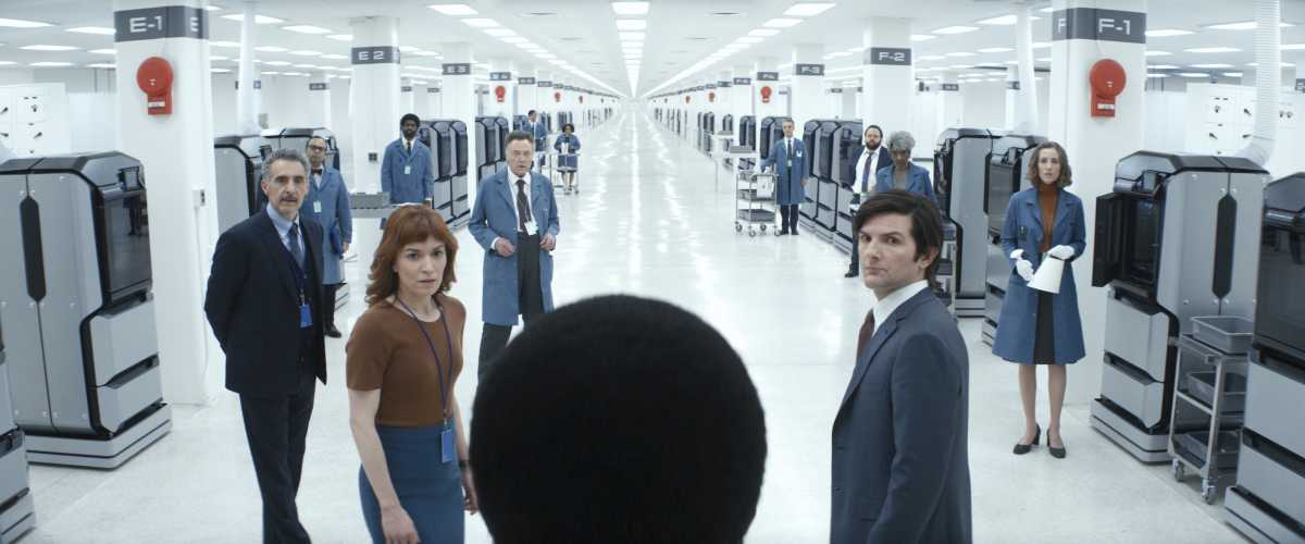 John Turturro, Britt Lower, Christopher Walken and Adam Scott in the dystopian series Severance.
