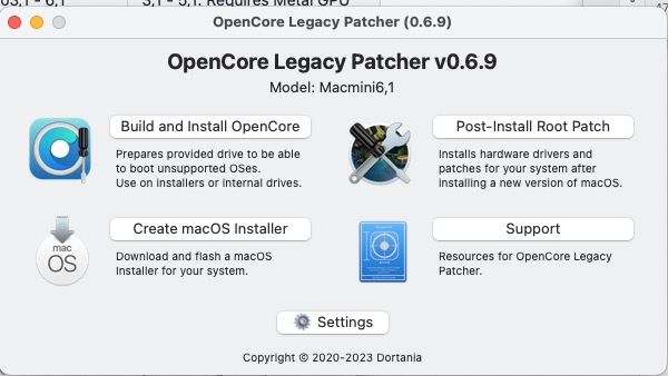 Open Core Legacy Patcher