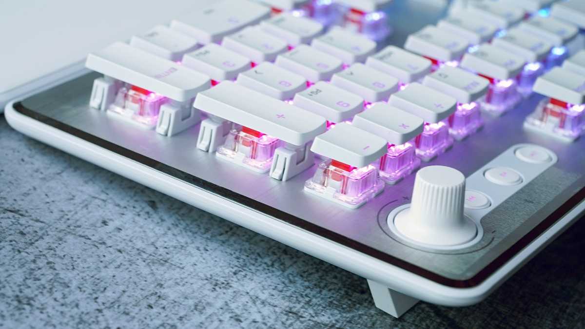 Roccat Vulcan II keyboard from the side