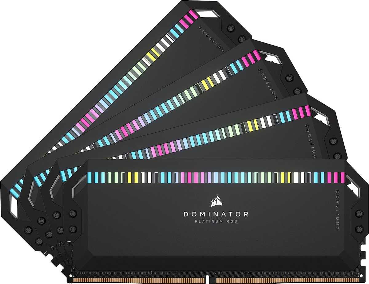 Höllenmaschine 2023: Dominator Platinum RGB schwarz DIMM Kit 64GB DDR5-6000 CL40-40-40-77 