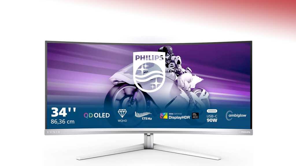 Image: Preissturz! Philips Ultrawide-Gaming-Monitor 34 Zoll QD OLED 175 Hz jetzt mit 520 Euro Rabatt