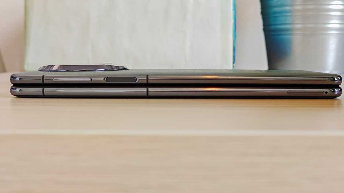 Huawei Mate X3 folded side-angle