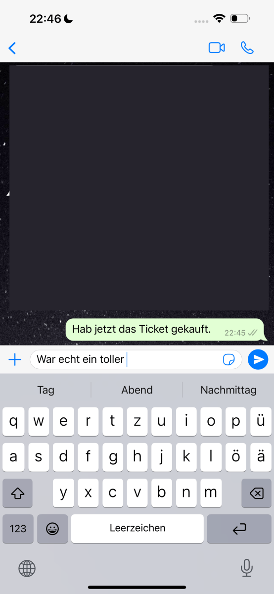 Wortvorschläge unter iOS 17