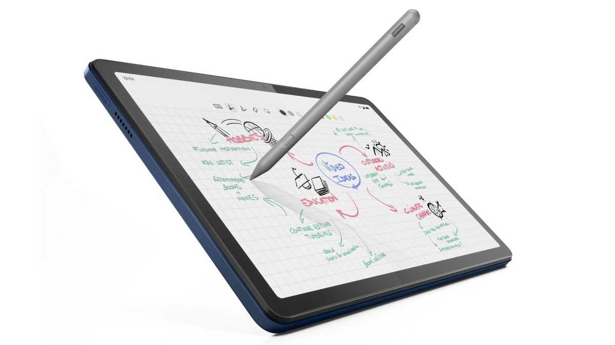 Lenovo Tab M10 5G tablet with stylus