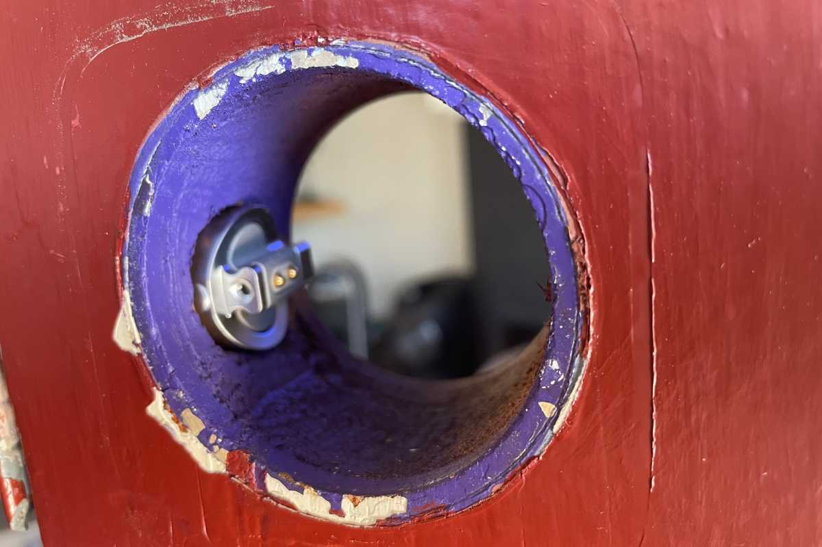 Level Lock Plus bolt inside bore hole