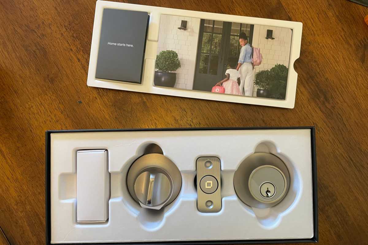 Level Lock Plus in open box with instruction manual