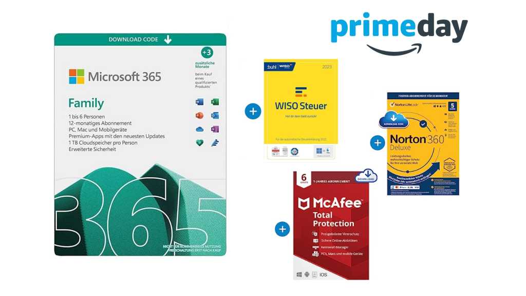 Image: Prime Day: Microsoft 365 Family im Bundle bis zu 135 Euro gÃ¼nstiger
