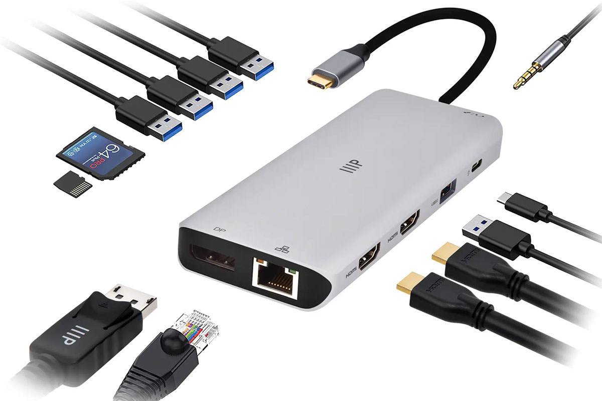 Monoprice 13-in-1 Dual-HDMI + DP MST Dock