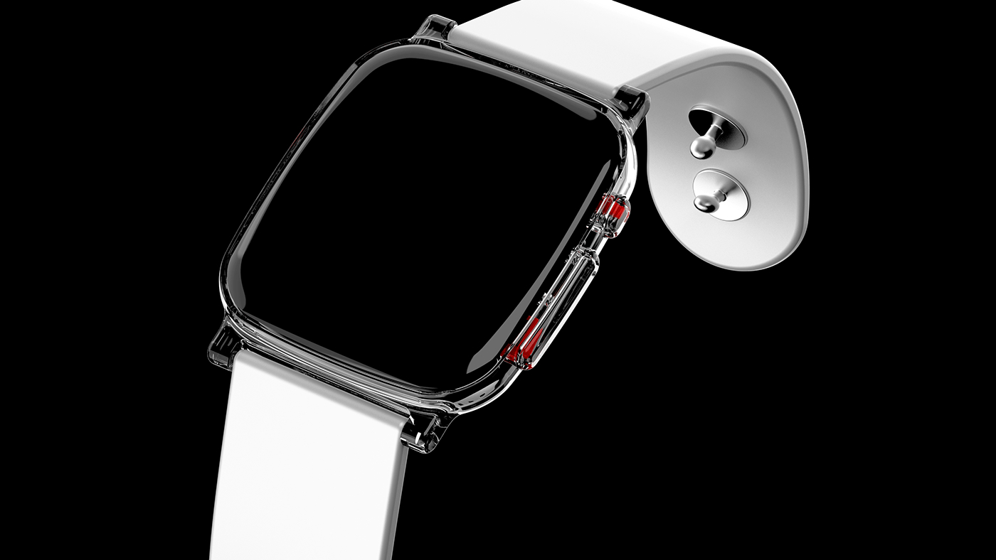 Concept render of Nothing Watch 1 front profile