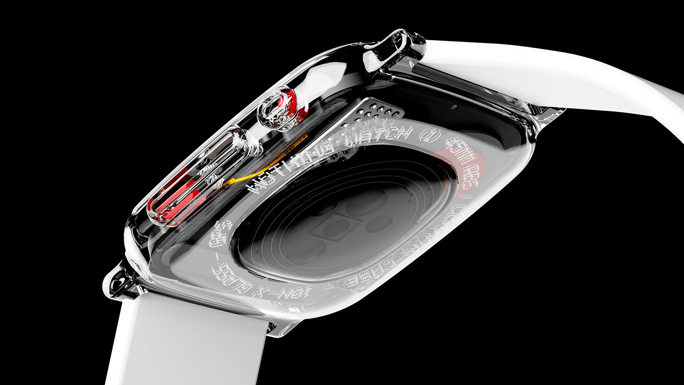 Concept render of Nothing Watch 1 rear profile