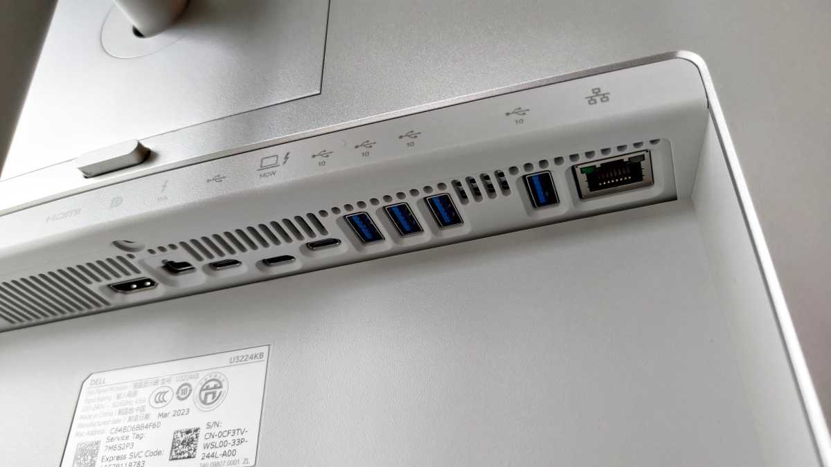 Dell Ultrasharp U3224KB anslutningar