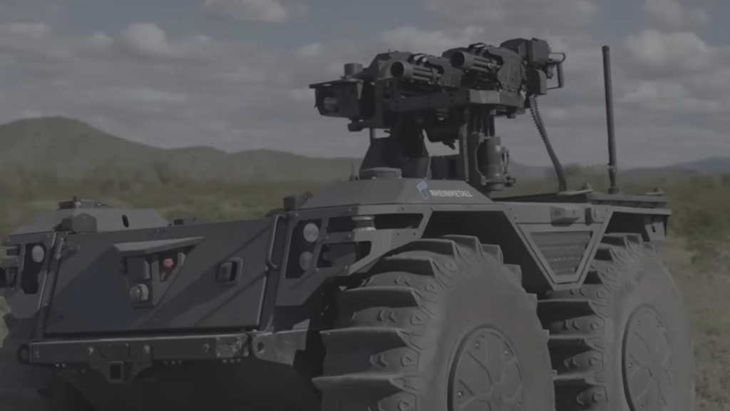 Image: Rheinmetall: Autonomer Kampfroboter mit Zwillingskanone vernichtet Drohnen und Bodenziele