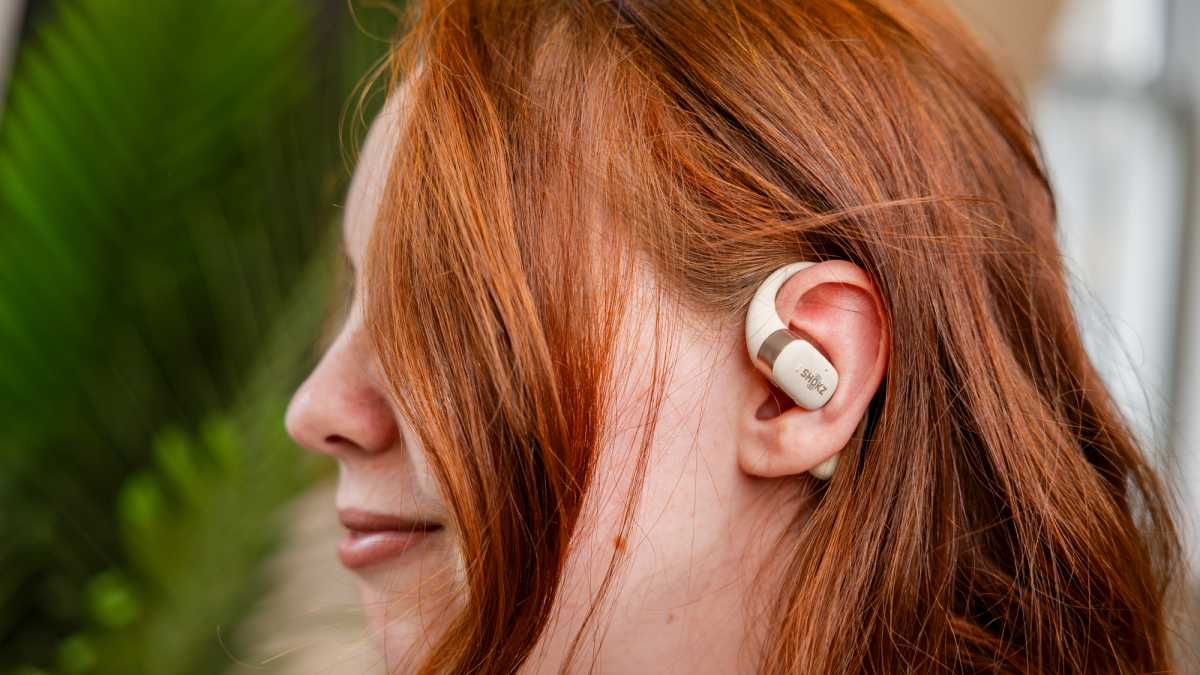 Shokz Openfit in the ear