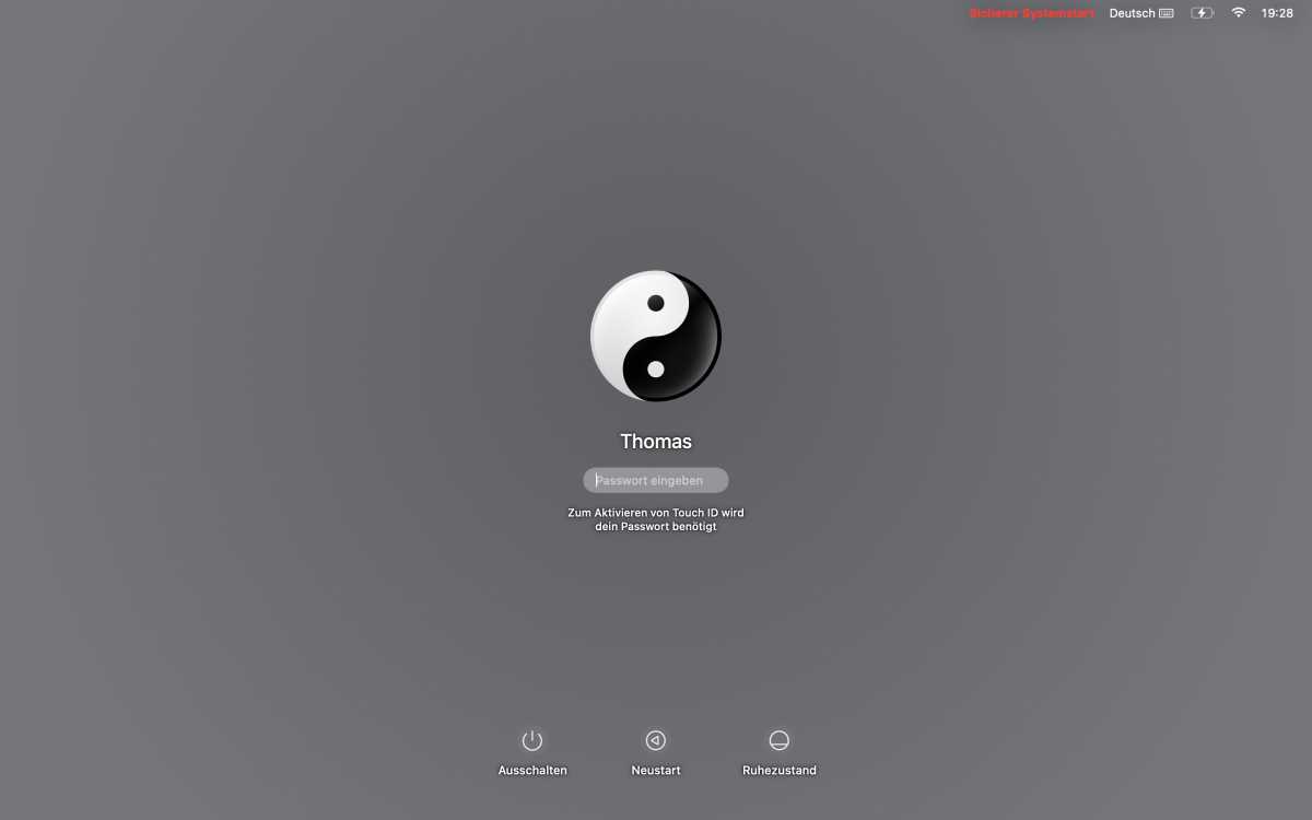 Mac im sicheren Modus gestartet