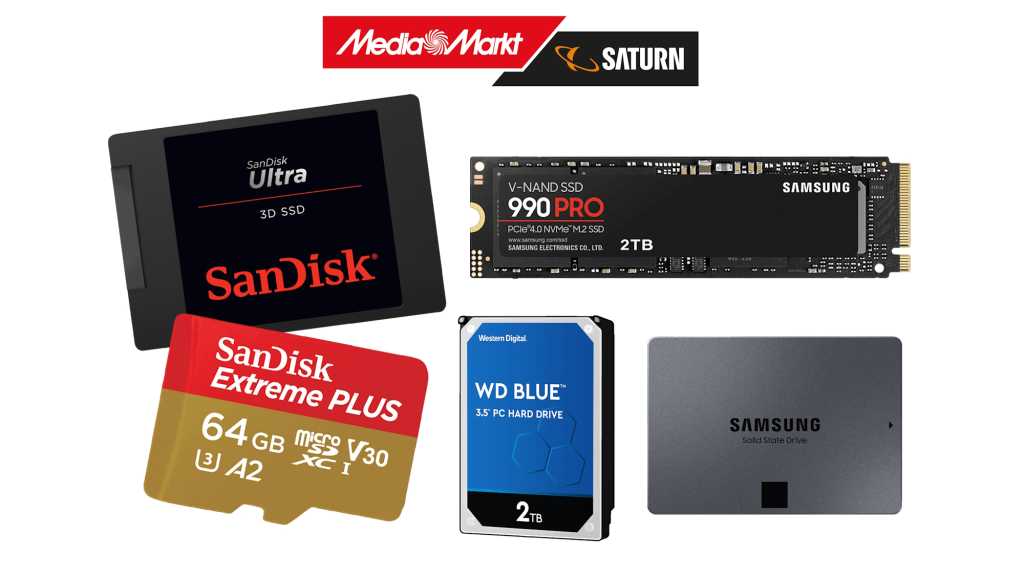 Image: SSDs ab 35,90 Euro und weitere Speicherprodukte zu Bestpreisen bei Media Markt und Saturn