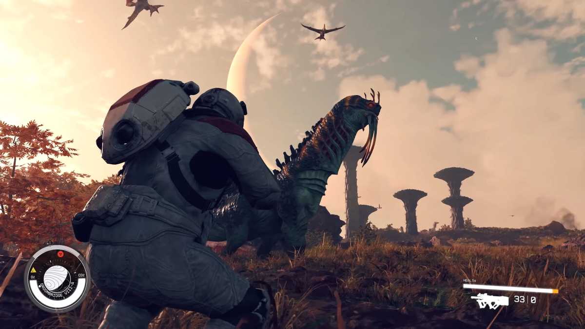 Todd Howards Team hat sich offensichtlich stark von der Art inspirieren lassen, wie No Man’s Sky seine Tierwelt spannend hält, indem sie KI-Algorithmen verwenden, die Alien-Tiere immer wieder neu formen und auf Planeten anpassen.