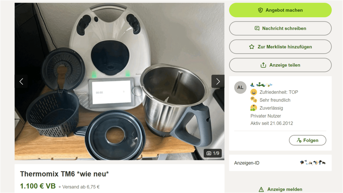 Thermomix gebraucht kaufen