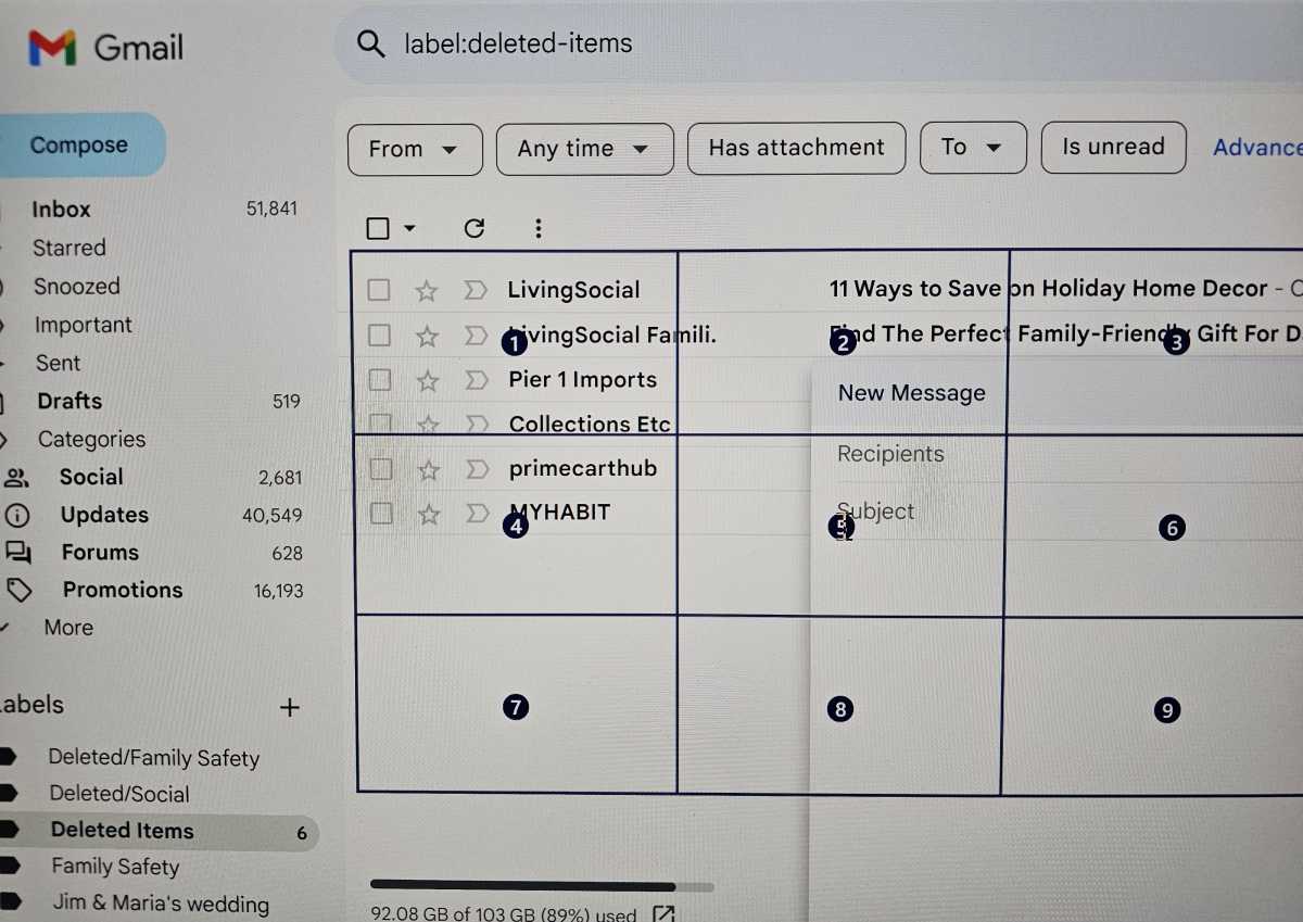 Windows 11 Voice Access grid