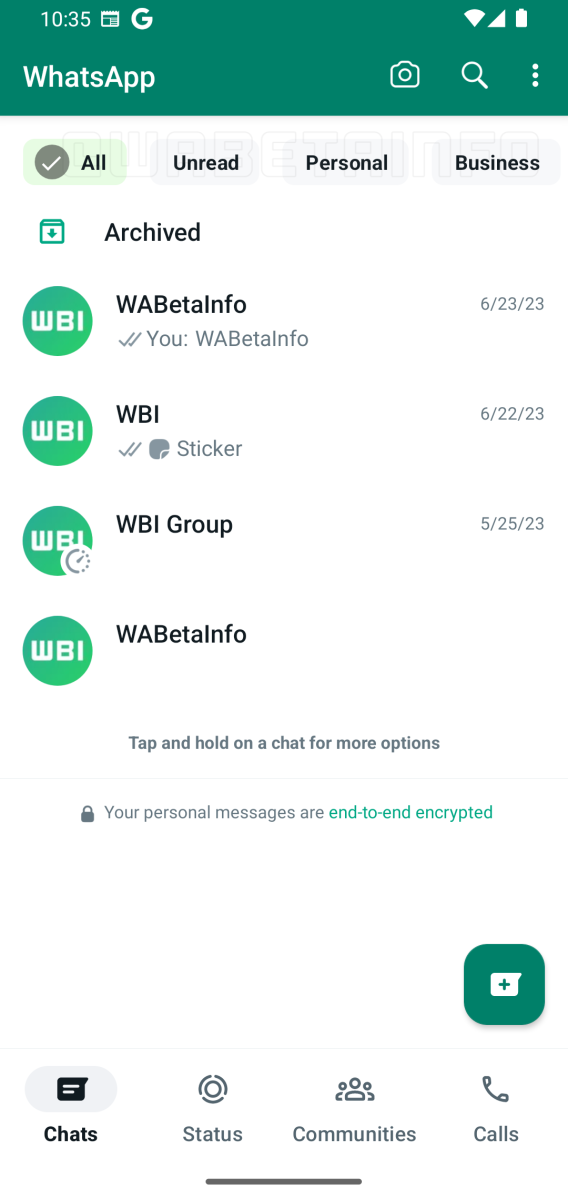 Neue Optionen zur Chat-Filterung in Whatsapp