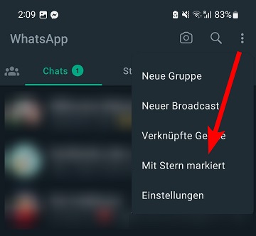 Whatsapp-Nachrichten markieren