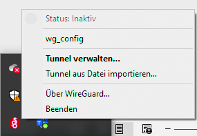Wireguard Taskleiste