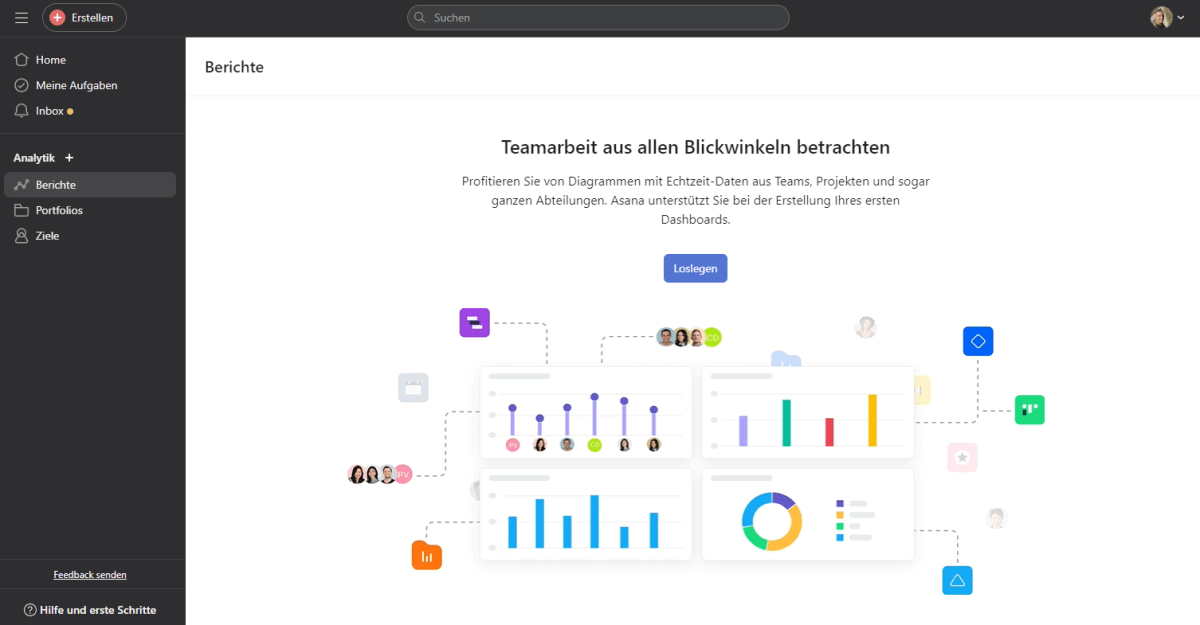 Projektverwaltung mit Asana