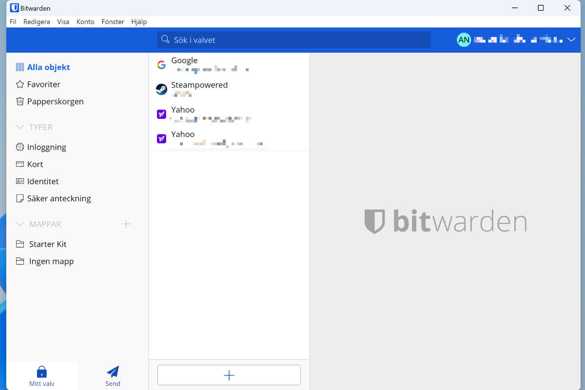 Bitwarden – bästa gratis lösenordshanteraren