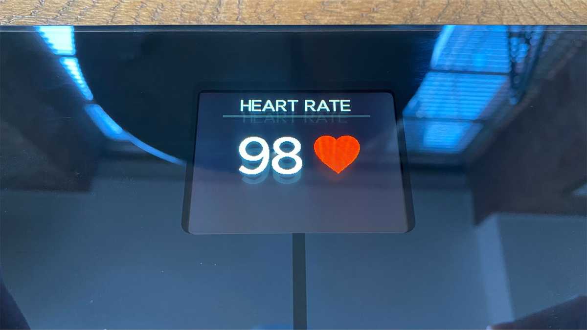 Heart rate measurement on Withings Body Smart screen