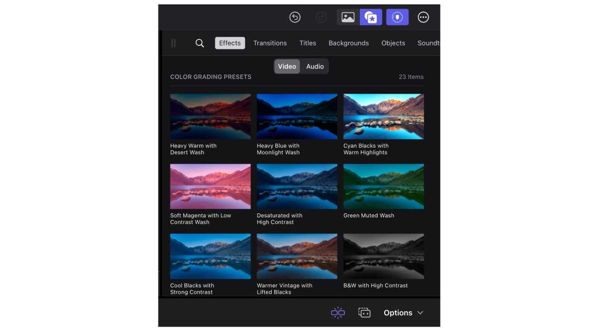 Final Cut Pro iPad color presets