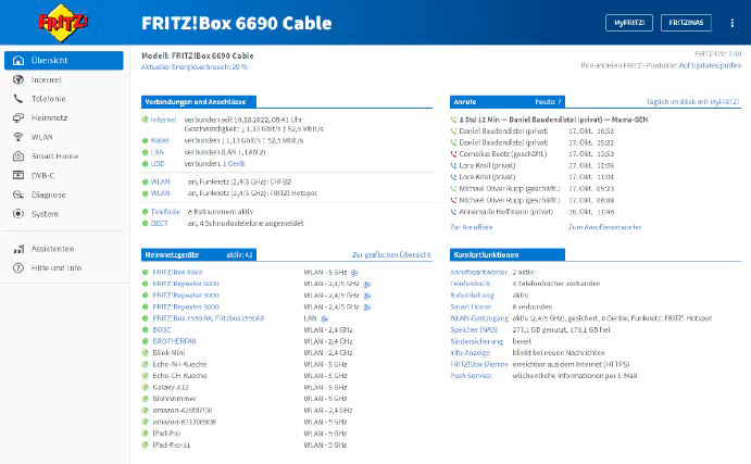 Neu bei der Fritzbox anmelden