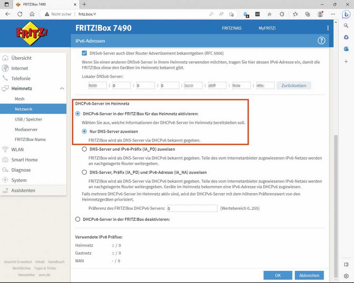Fritzbox Netzwerkeinstellungen