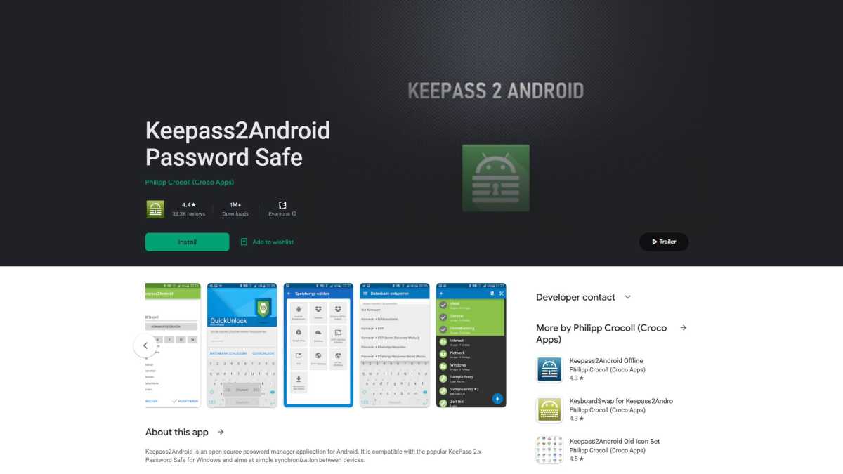 KeePass2Android download page