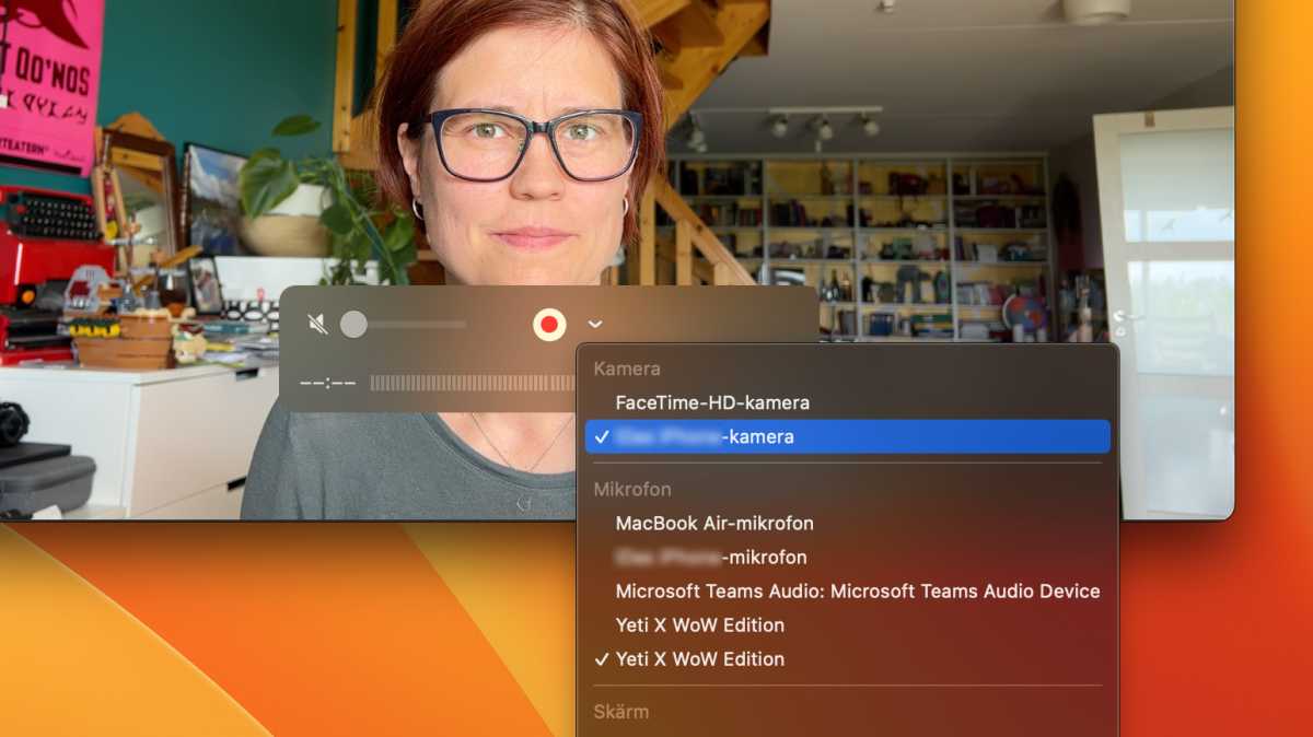 Så här väljer du kamera i Mac OS.