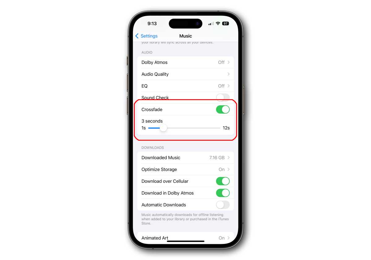 Apple Music Crossfade how-to
