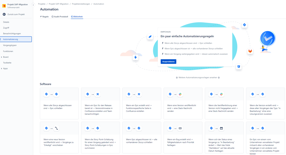 Software-Projekte mit Jira planen