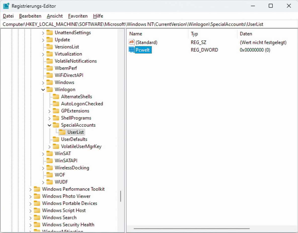 Registrierungs-Editor