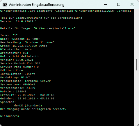 CMD Windows-ISO