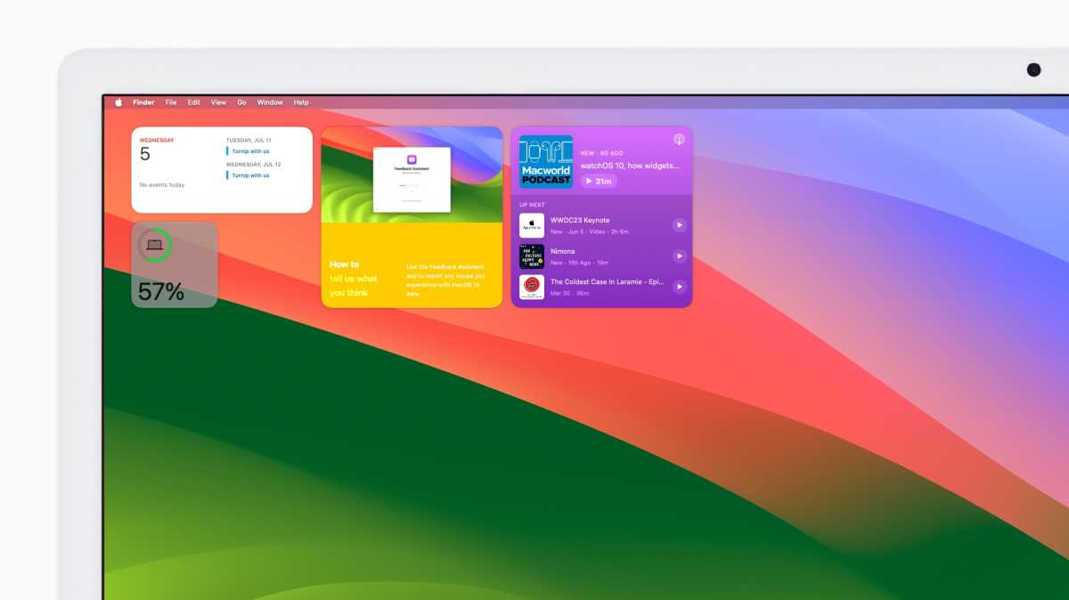 Sonoma Desktop Widgets