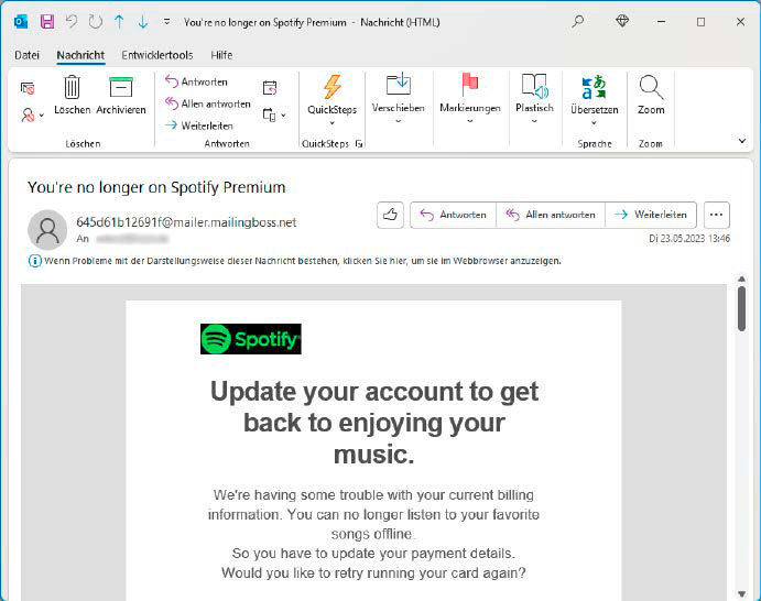 Kriminelle haben es beim Identitätsdiebstahl häufig auf Zugangsdaten beispielsweise zu Streaming-Diensten wie Spotify abgesehen. Diese werden in der Regel unter der Hand einfach verkauft.