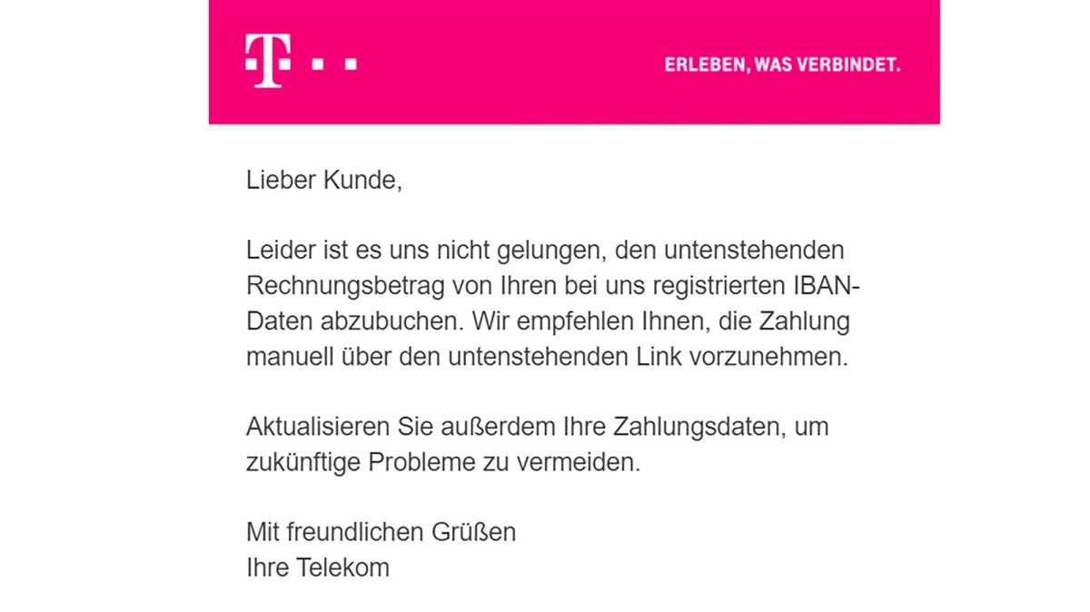 Telekom Phishing
