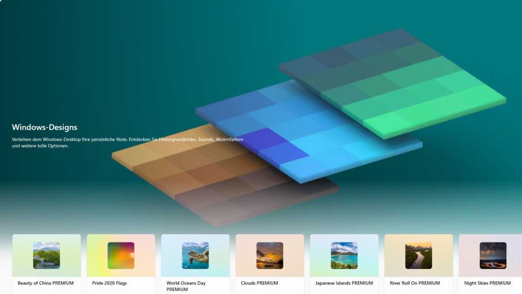 Image: Im Microsoft Store sind mehr âDesignsâ, als Windows anbietet