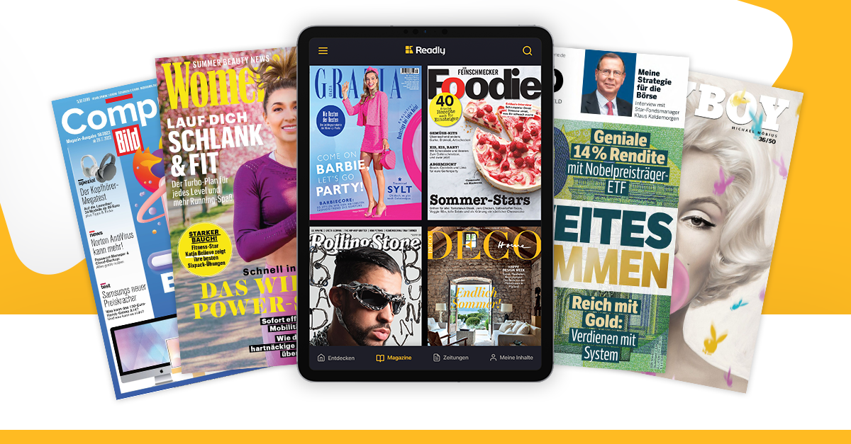 Der Onlinekiosk Readly bietet ein großes Angebot an Magazinen und Zeitungen an
