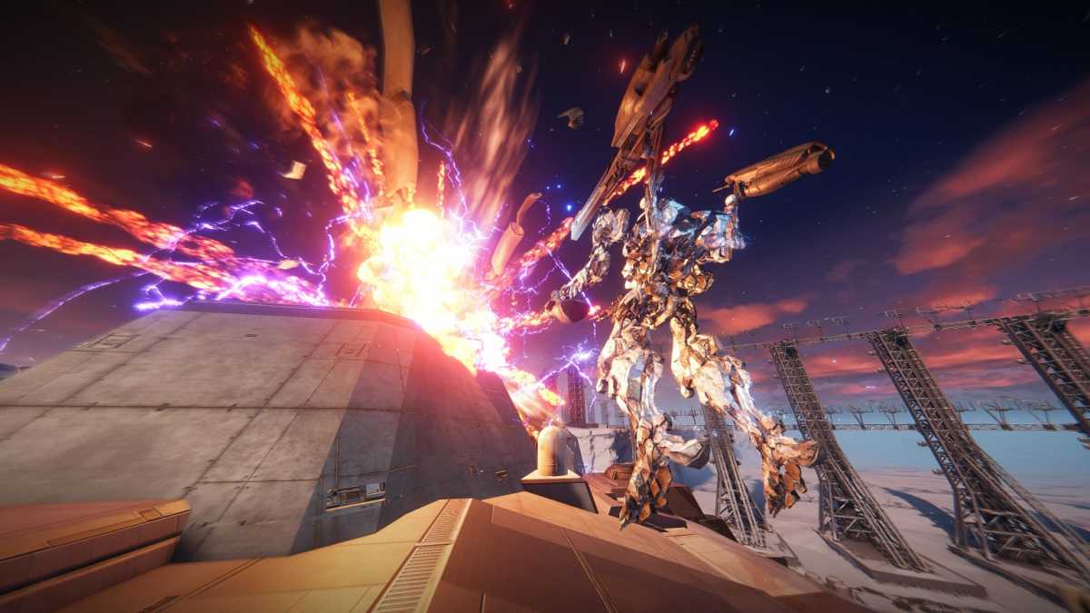 Armored Core explosion