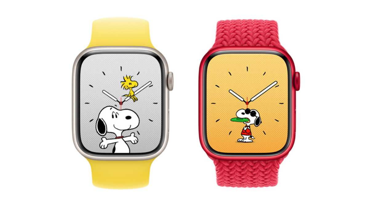 Neue Snoopy-Zifferblätter unter watchOS 10