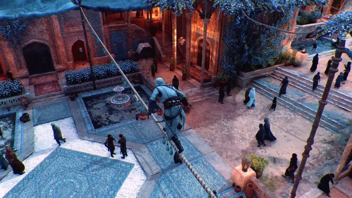 In Valhalla wirkten viele Dörfer, Klöster und Festungen wie Copy & Paste, in Assassin’s Creed Mirage ist wieder alles von Hand designt und das spürt man vom ersten Moment.